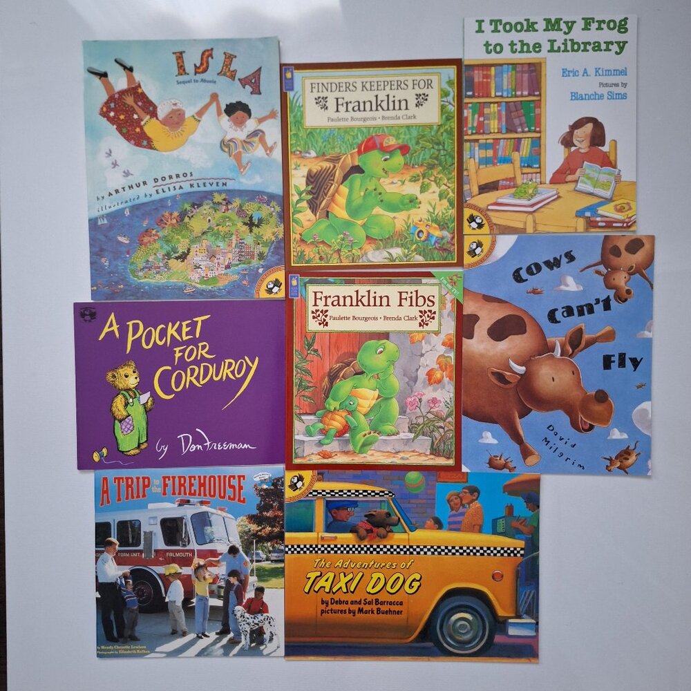 Illustrated Children's Soft Cover Story Books Lot of 8